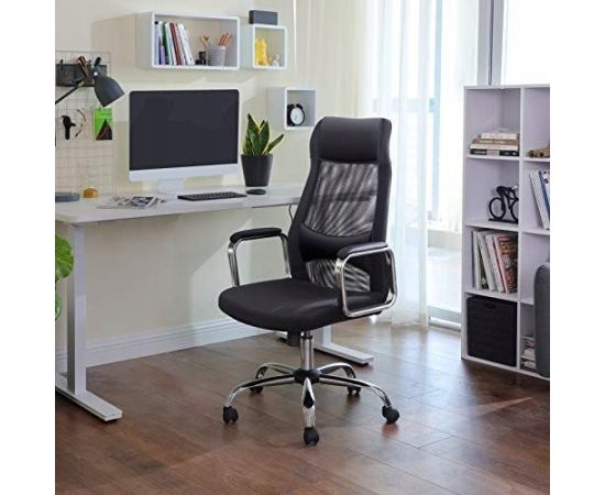 Krzesło biurowe Songmics Krzesło biurowe Ergonomiczne krzesło komputerowe oddychające z tyłu z głową i wsparciem lędźwiowym Wysokość regulowana do 140 kg Офисные стулья