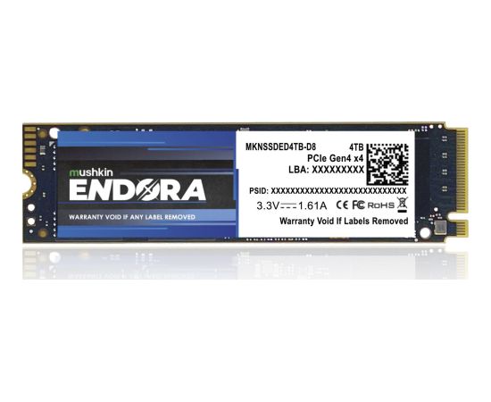 Mushkin MKNSSDED4TB-D8 SSD 4 TB M.2 PCI Express 4.0 NVMe 3D NAND SSD Cietie Diski (Solid state drive)