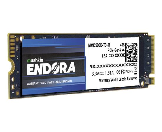 Mushkin MKNSSDED4TB-D8 SSD 4 TB M.2 PCI Express 4.0 NVMe 3D NAND SSD Cietie Diski (Solid state drive)