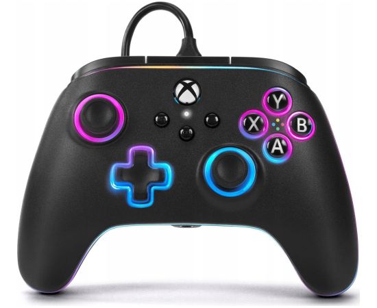 Pad PowerA Advantage Xbox Series X|S med Lumectra + RGB LED Strip - Sort
