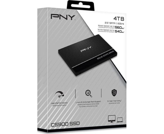 Pny Technologies SSD PNY CS900 4TB 2.5" SATA III (SSD7CS900-4TB-RB)
