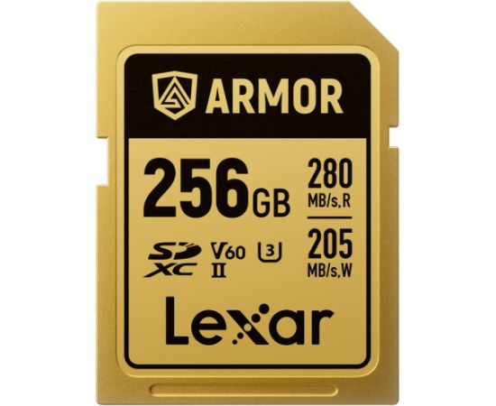 Lexar карта памяти SDXC 256GB Armor Gold UHS-II U3