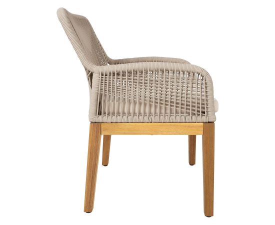 Krēsls FLORIDA 66,5x57,5xH83, akācija, bēšs Dārza galdi