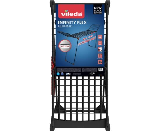 Vileda Infinity Flex Ultimate telescopic laundry dryer black