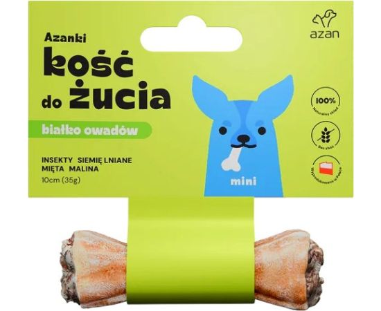 Brit AZANKI Bone with Insects and Mint MINI – Dog Treat – 10 cm