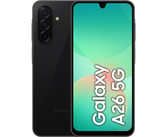 Samsung Galaxy A26 17 cm (6.7") Dual SIM Android 15 5G USB Type-C 8 GB 256 GB 5000 mAh Black