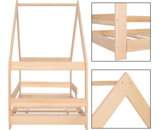 Детская кровать с бортиками Springos BD007 160x80см