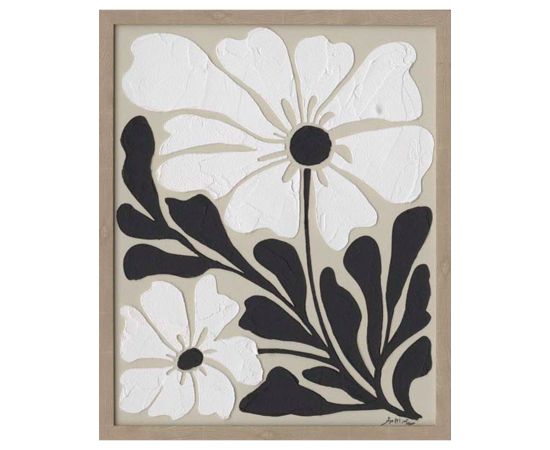 Painting with frame 40x50cm, flowers 1