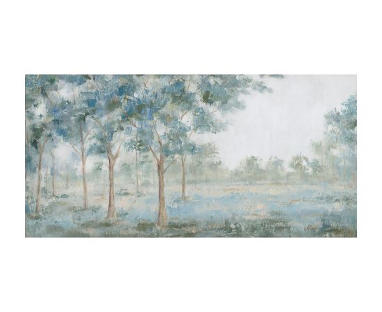 Eļļas glezna 70x150cm, zaļi koki