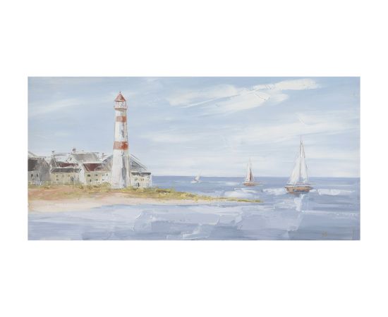 Oil painting 60x120cm, lighthouse