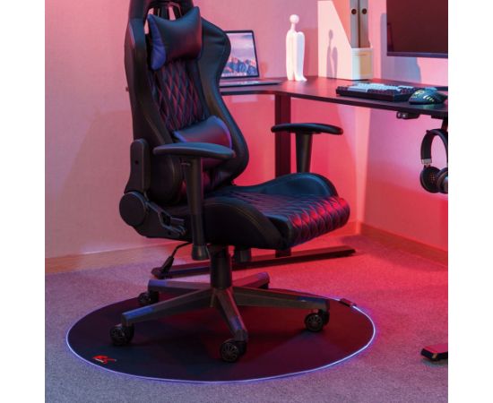 Nano Rs NanoRS RS171 Gaming Seat Mat with RGB Backlight, Under Chair Floor Mat, Diameter 100cm, Black