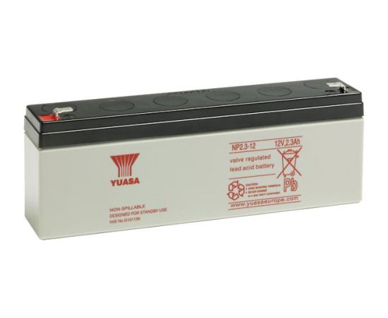 2.3Ah YUASA akumulators NP2.3-12 178x34x64mm