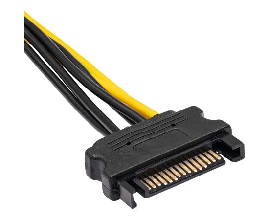 Adapter with cable Akyga AK-CA-30 SATA (m) | PCI-E 6 pin (f) 15cm
