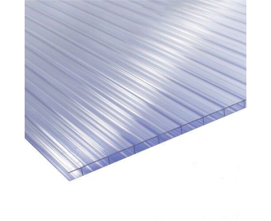 Šūnu polikarbonāts 6 mm, caurspīdīgs, 2.10x6m 850 g/m2