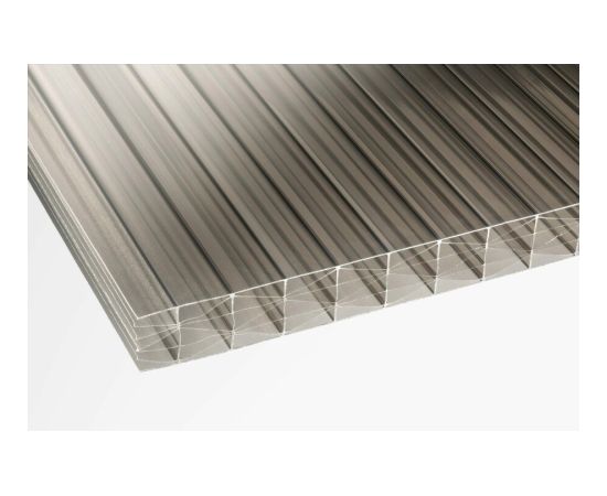 Сотовый поликарбонат 16мм Бронза 2000х1032мм Теплицы