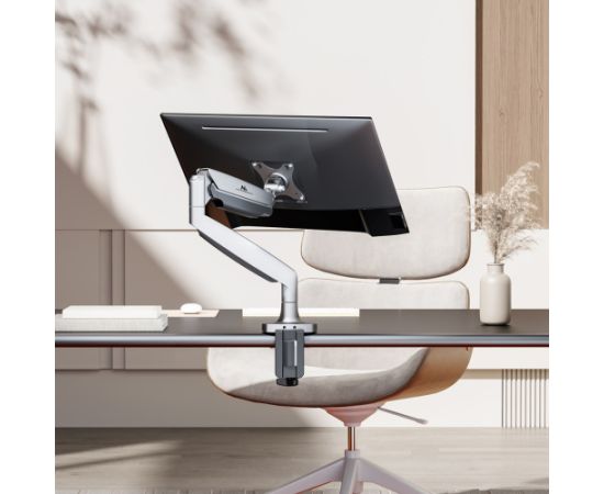 Maclean monitor mount, computer screen holder, double arm, with gas spring, 17"-45", 16 kg, MC-969