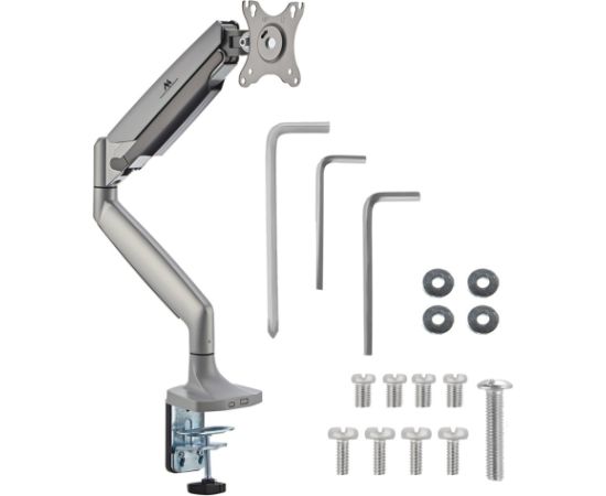 Maclean monitor mount, computer screen holder, double arm, with gas spring, 17"-45", 16 kg, MC-969