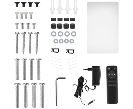 Maclean electric ceiling TV mount, TUYA support, max VESA 600x400, 90st swivel remote control, 23"-65", 30kg, MC-491