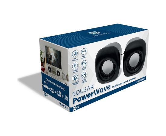 Squeak PC Speakers 2.0 PowerWave SQ1003