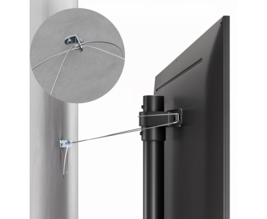Maclean TV floor stand bracket, 32-70", max. VESA 400x400, max. 40kg, MC-494
