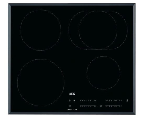 AEG IKB64410FB Black Built-in 59 cm Zone induction hob 4 zone(s) Iebūvējama virsma - Indukcijas