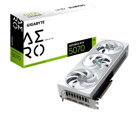 VGA PCIE16 RTX5070 12GB GDDR7/GV-N5070AERO OC-12GD GIGABYTE