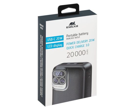 POWER BANK USB 20000MAH/VA2521 RIVACASE