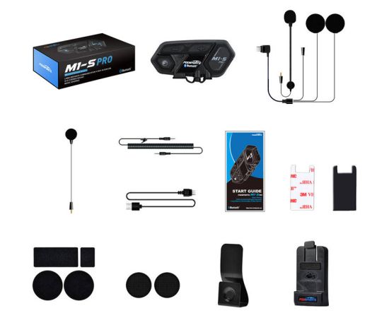 Fodsports M1-S Pro motorcycle intercom (black)