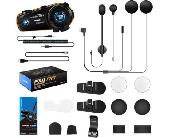 Fodsports FX8 Pro motorcycle intercom (black)