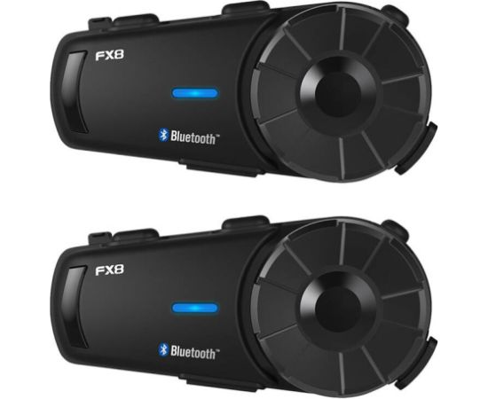 Fodsports FX8 motorcycle intercom two-pack (black)