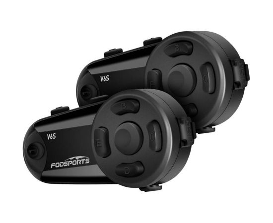 Fodsports V6S motorcycle intercom two-pack