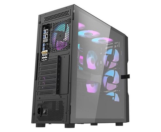 Darkflash DK431 Mesh computer case (black) + 4 ARGB fans