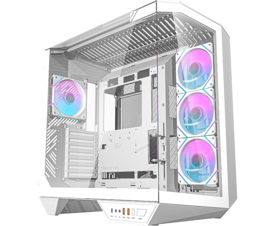 Darkflash DY470 computer case (white) + 4 fans + GPU bracket