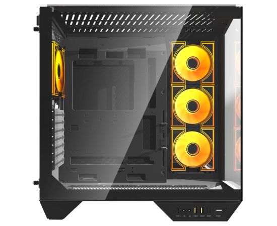 Darkflash DY470 computer case (black) + 4 fans