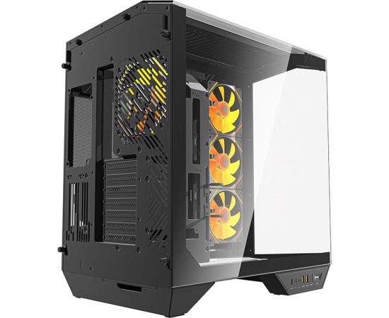 Darkflash DY470 computer case (black) + 4 fans + GPU bracket