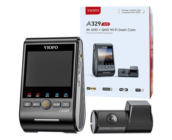 VIOFO A329 2CH 4K 60FPS + 2K WiFi, GPS
