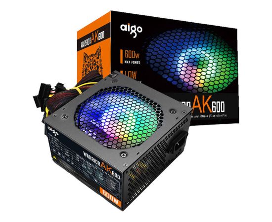 Computer Power Supply Aigo AK600 RGB (black)