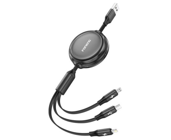 3w1 Foneng X113 1.1M Czarny Cable