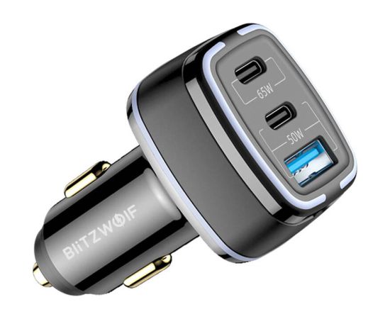 BlitzWolf BW-BC4 115W 3-Port USB PD car charger