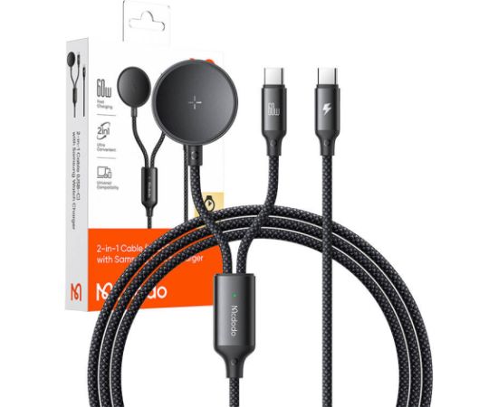 Mcdodo CA-4210 2-in-1 USB-C cable + Samsung Watch charger, 60W, 1.2m