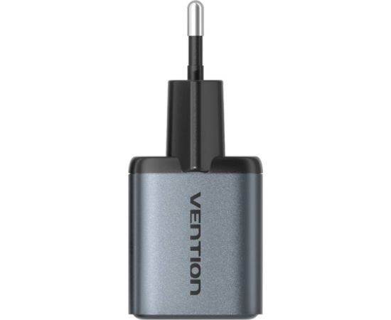 GaN Vention USB-C + USB-A 30W Charger (Gray)