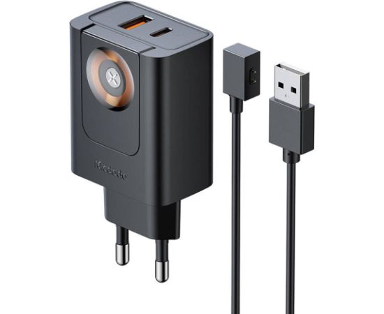 McDodo CH-3700 30W 2-in-1 USB-C+A Charger, black