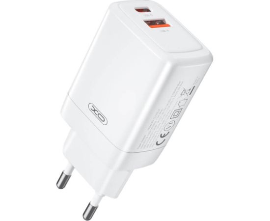 Wall charger XO CE16, 45W, 1x USB-C, 1x USB-A