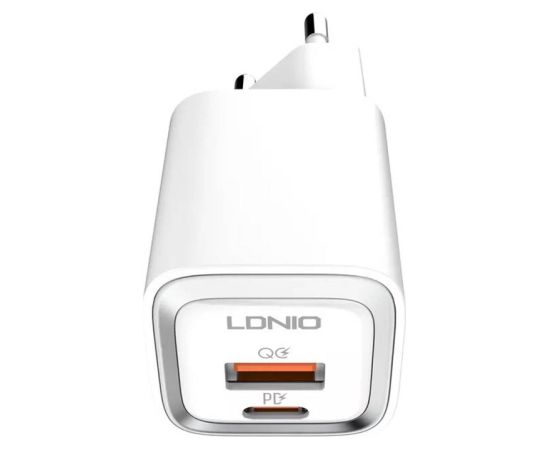 Wall charger LDNIO A2318M USB, USB-C + USB-C - Lightning Cable