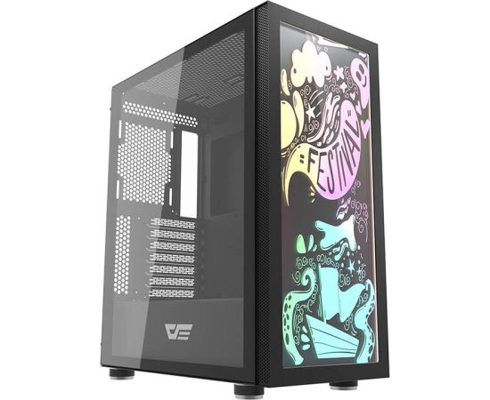 Computer Case Darkflash DK210 Graffiti (black)