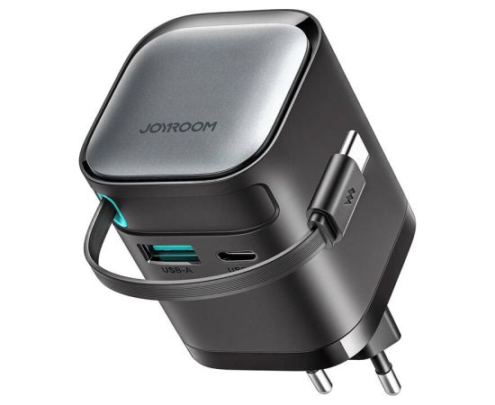 Power charger with retractable cable 65W Joyroom TCL02 GaN