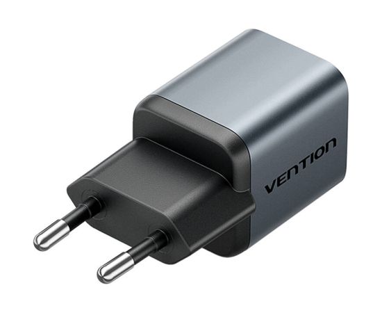 GaN Vention USB-C 20W Charger + USB-C-L 1m Cable (Gray)