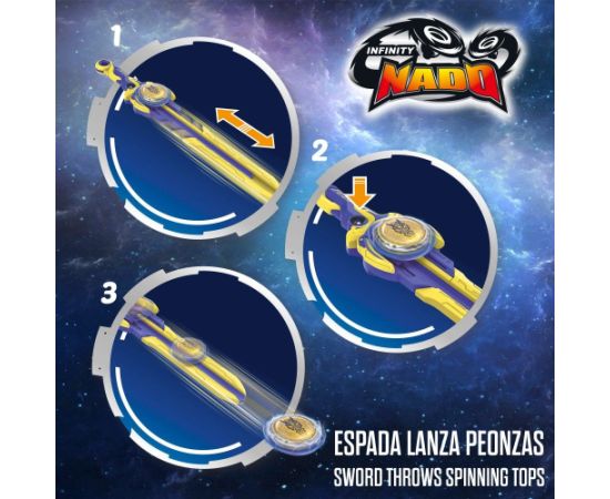 Игра с заводным волчком Infinity NADO от 5 лет CB48095 Galda spēles