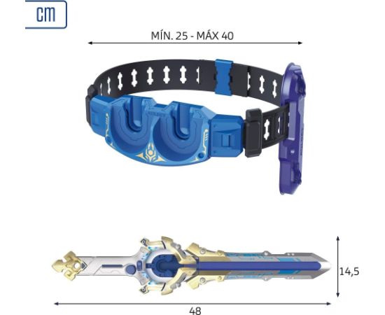 Infinity Nado - набор Master Belt с 3D-волчком, драконом Fury Wave, пусковым мечом и Master Belt 5+ CB48093