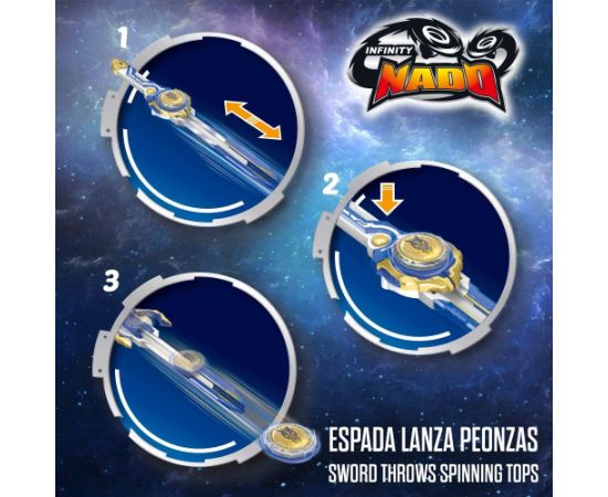 Infinity Nado — aizsargbrilles kaujas komplekts ar Fury Wave Dragon vilciņu un palaišanas ierīci 5+ CB48092